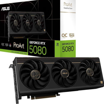 ASUS ProArt RTX 5080 16GB GDDR7 OC Edition Graphics Card (PROART-RTX5080-O16G)