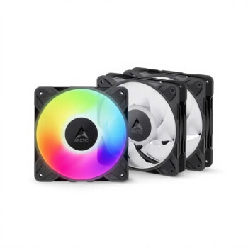 Arctic P12 Pro 120mm ARGB Cabinet Fan 3 Pack (Black)