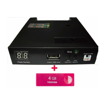 Floppy Drive to USB Converter for Chmer EDM + 8 GB Flash Drive(1.44-G)