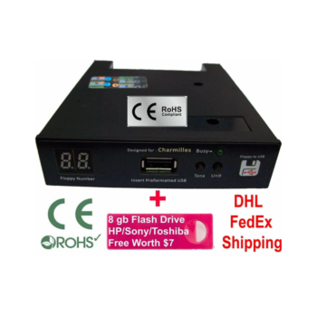 Floppy Drive to USB Converter for Charmilles Robofil 190 , 440 CC(1.44mb)+16GB