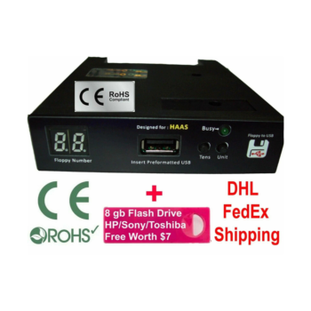 Floppy to USB Converter for Haas CNC Machines + 16 gb