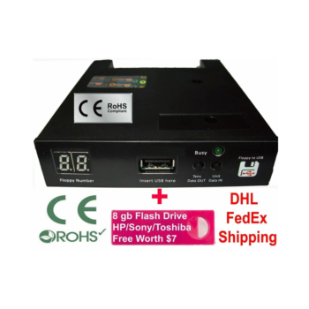 Floppy Drive to USB Converter Emulator Mitsubhishi EA8,BA8,BA24,FA20,FA10 1.44