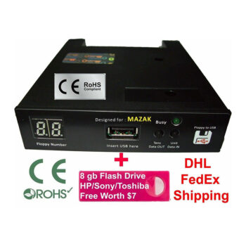 Floppy Drive to USB Converter for MAZAK EDM + free 8 GB Flash Drive